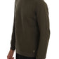 Elegant Green Cotton Hooded Sweater - SEHABRANDS