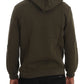 Elegant Green Cotton Hooded Sweater - SEHABRANDS