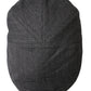 Dolce & Gabbana Gray Herringbone Crown Newsboy Hat Men