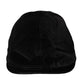 Dolce & Gabbana Black Crown Cotton Newsboy Hat Men