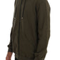 Elegant Green Full Zip Hooded Sweater - SEHABRANDS