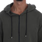 Elegant Green Full Zip Hooded Sweater - SEHABRANDS