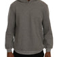 Sophisticated Gray Cotton Hooded Sweater - SEHABRANDS