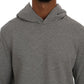 Sophisticated Gray Cotton Hooded Sweater - SEHABRANDS