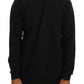 Elegant Black Cotton Crewneck Sweater - SEHABRANDS