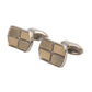 Dolce & Gabbana Silver Gold Plated Metal Brass Pin Cufflinks