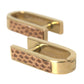 Dolce & Gabbana Gold Plated Metal Brass Pin Men Cufflinks