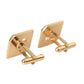 Dolce & Gabbana Gold Plated Metal Brass Square Pin Cufflinks