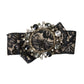 Dolce & Gabbana Black Lace Crystal Handmade Brooch Hair Pin