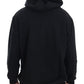 Elegant Black Cotton Hooded Sweater - SEHABRANDS