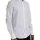 Dolce & Gabbana White Cotton Formal Dress Top SICILIA Shirt