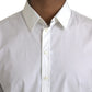 Dolce & Gabbana White Cotton Formal Dress Top SICILIA Shirt