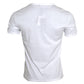 Dolce & Gabbana White Logo Embroidery Short Sleeve T-shirt