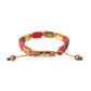 CZ Tiger Eye Red Coral 925 Silver Men Bracelet - SEHABRANDS