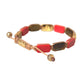 CZ Tiger Eye Red Coral 925 Silver Men Bracelet - SEHABRANDS