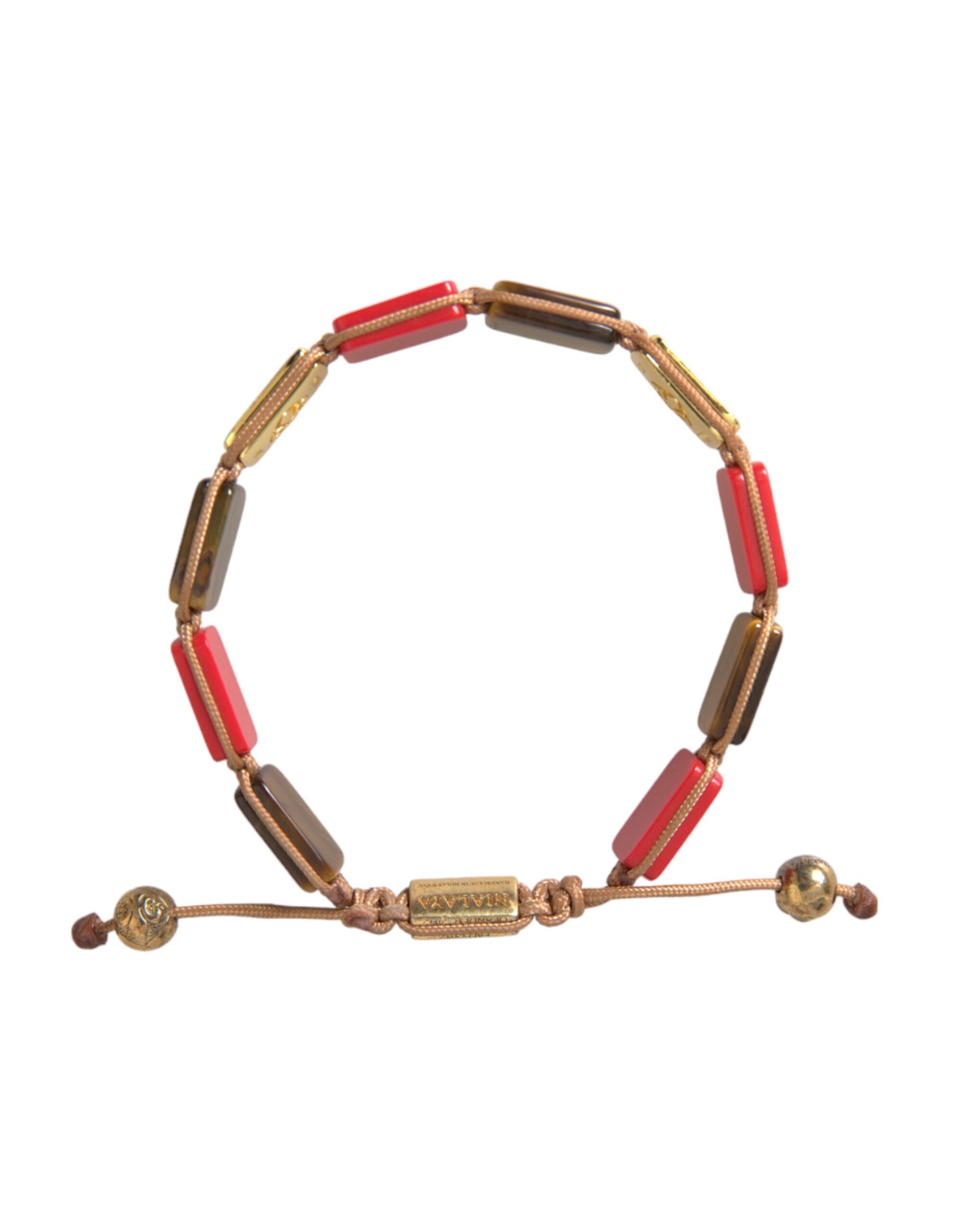 CZ Tiger Eye Red Coral 925 Silver Men Bracelet - SEHABRANDS