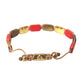 CZ Tiger Eye Red Coral 925 Silver Men Bracelet - SEHABRANDS