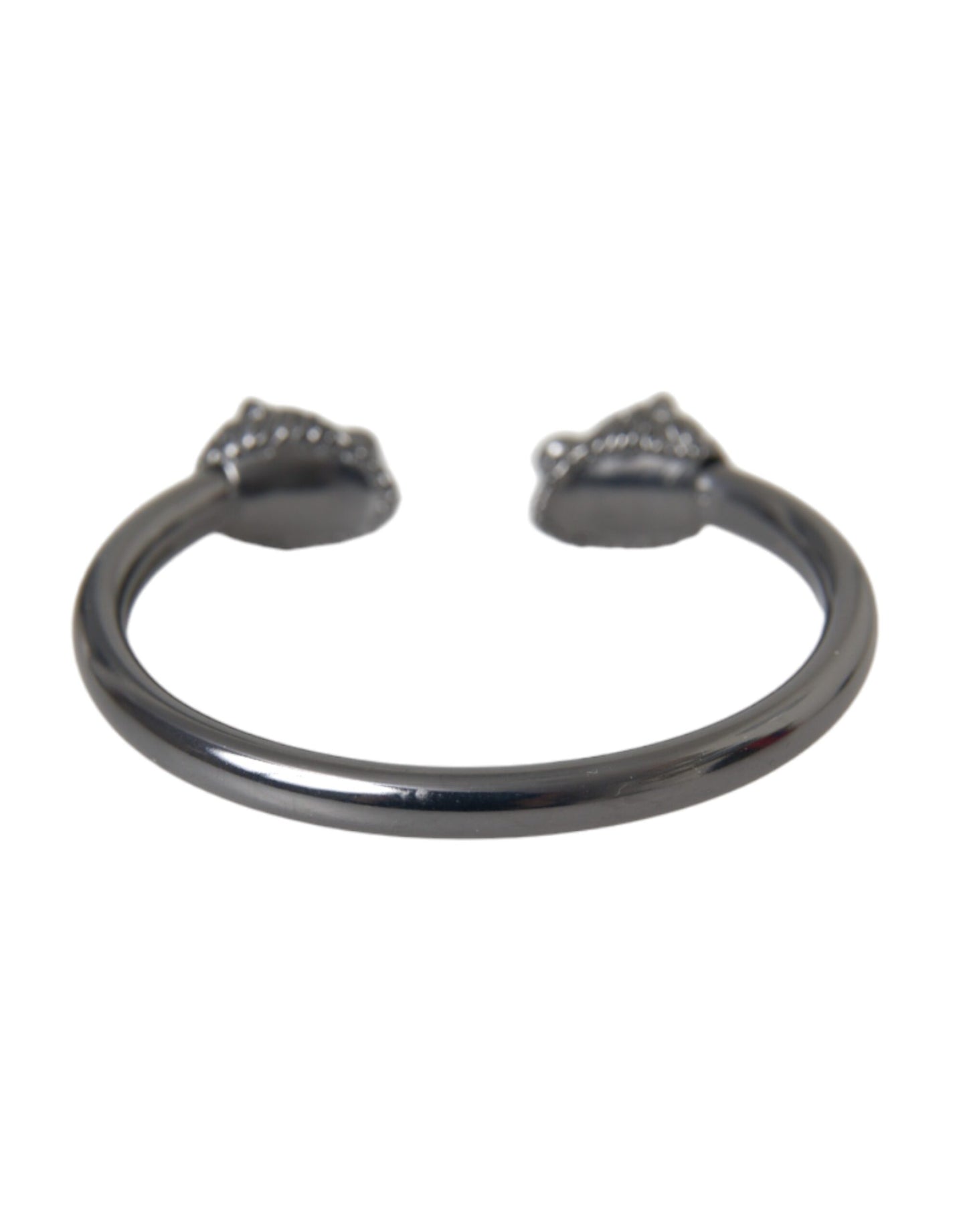 Black Rhodium Lion Bangle Bracelet Women - SEHABRANDS