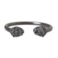 Black Rhodium Lion Bangle Bracelet Women - SEHABRANDS