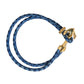 Blue Gold Anchor 925 Silver Charm Bracelet Mens - SEHABRANDS