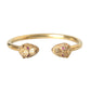 Gold CZ Lion Bangle Bracelet Women - SEHABRANDS