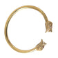 Gold CZ Lion Bangle Bracelet Women - SEHABRANDS