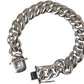 Solid Heavy Curb Link 925 Sterling Silver Bracelet Men - SEHABRANDS