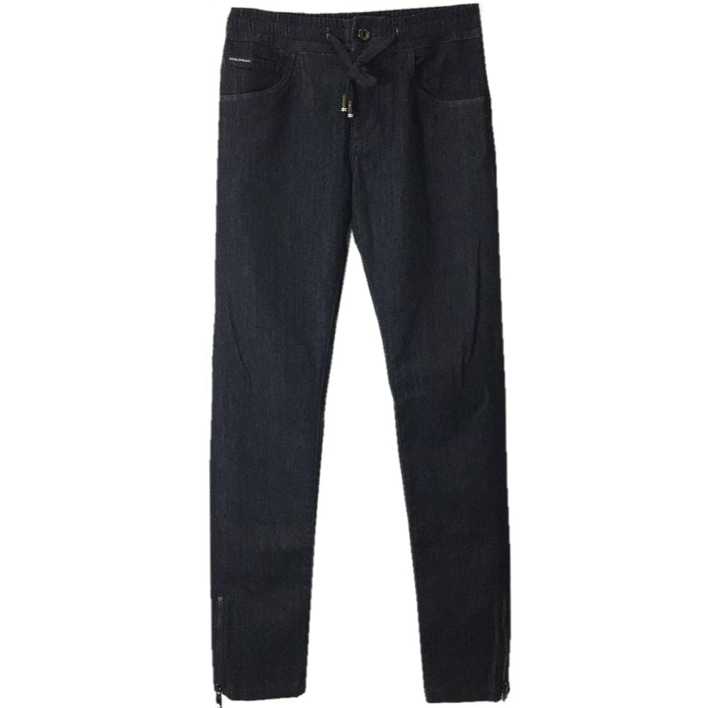 Dolce & Gabbana Blue Cotton Jeans & Pant