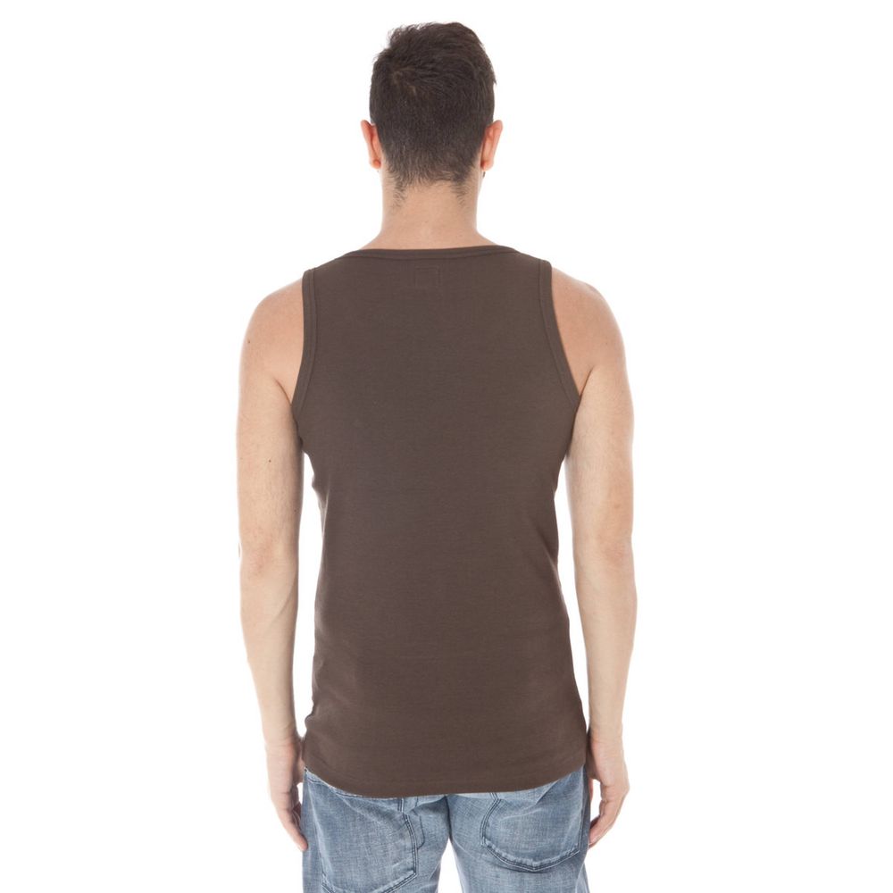 Brown Cotton T-Shirt - SEHABRANDS