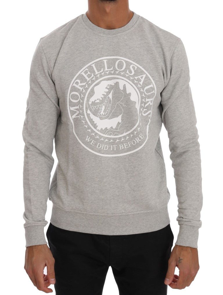 Chic Morellosaurs Crewneck Cotton Sweater - SEHABRANDS