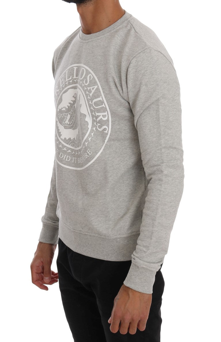 Chic Morellosaurs Crewneck Cotton Sweater - SEHABRANDS