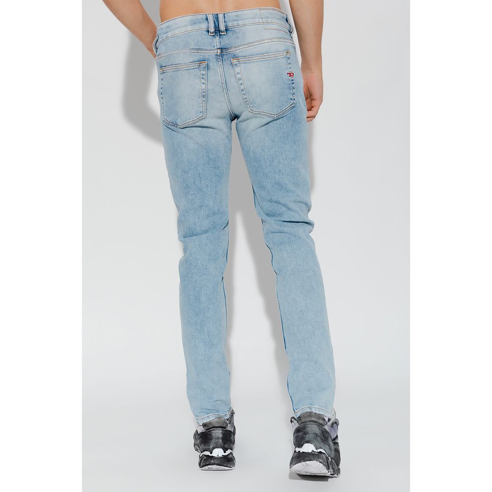 Light Blue Cotton Jeans & Pant - SEHABRANDS