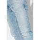 Light Blue Cotton Jeans & Pant - SEHABRANDS