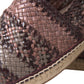 Dolce & Gabbana Brown Buffalo Leather Espadrille Flats Shoes