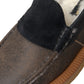 Dolce & Gabbana Brown Black Fur Leather Loafers Men Shoes