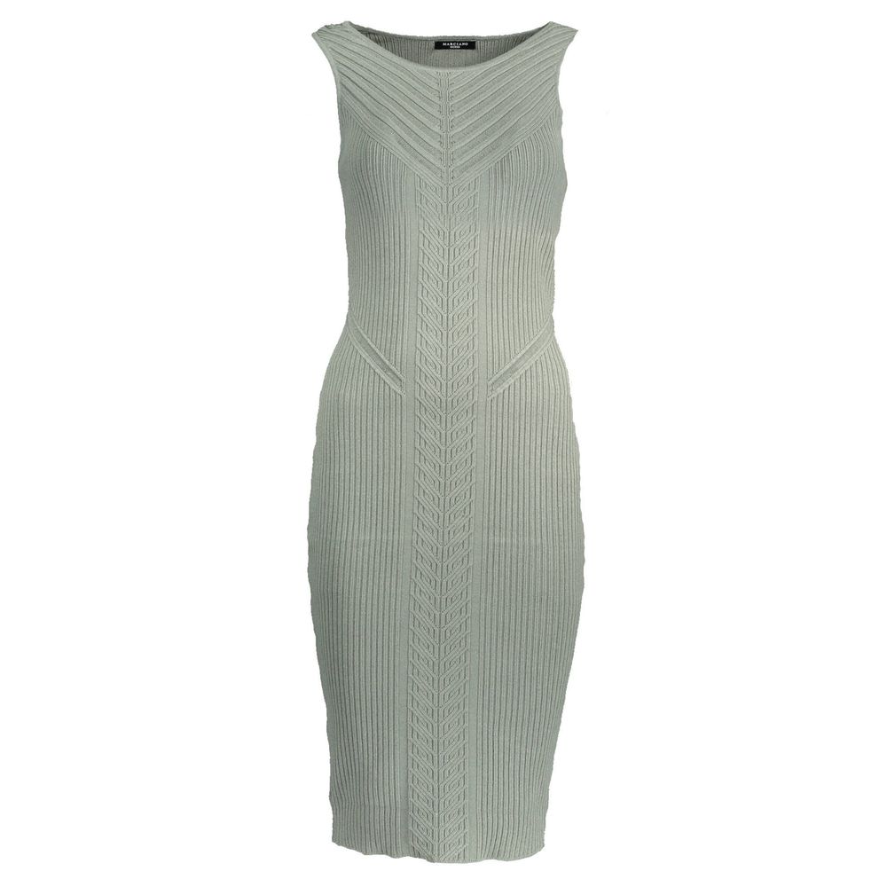 Green Polyester Dress - SEHABRANDS