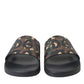 Dolce & Gabbana Multicolor Camouflage Leather Beachwear Men Shoes