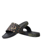 Dolce & Gabbana Multicolor Camouflage Leather Beachwear Men Shoes