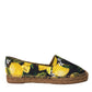 Dolce & Gabbana Multicolor Lemon Slip On Espadrilles Shoes