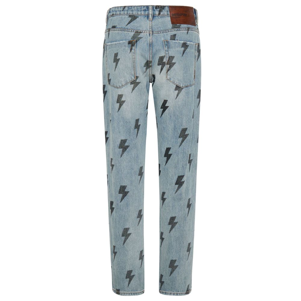 Light Blue Cotton Jeans & Pant - SEHABRANDS