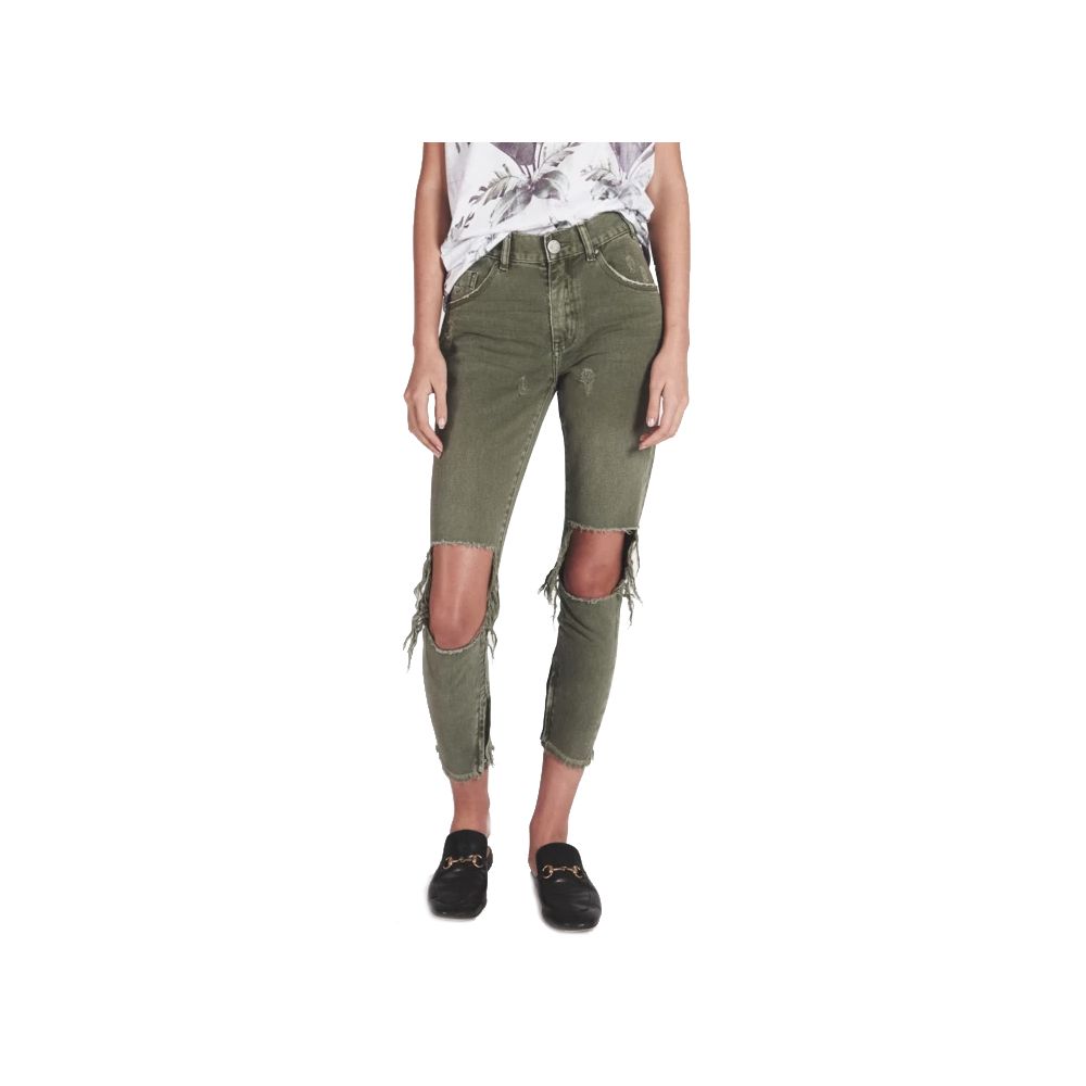 Green Cotton Jeans & Pant - SEHABRANDS