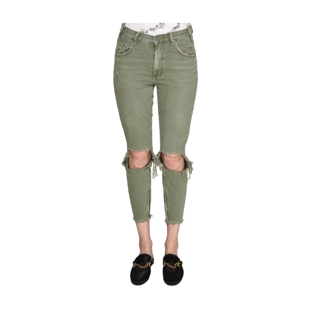 Green Cotton Jeans & Pant - SEHABRANDS