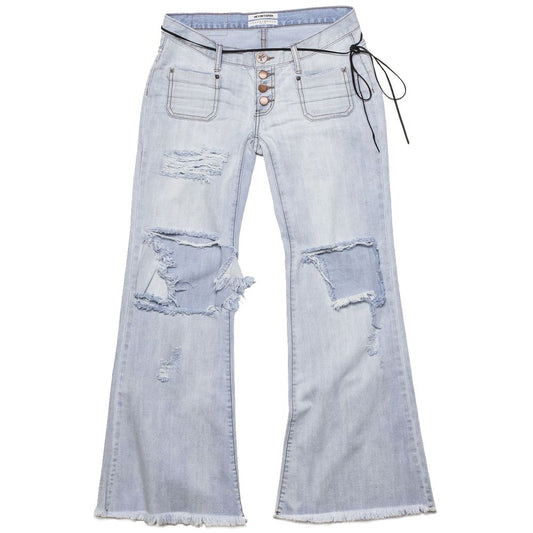 Light Blue Cotton Jeans & Pant - SEHABRANDS