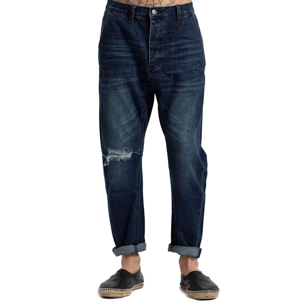 Blue Cotton Men's Jeans - SEHABRANDS