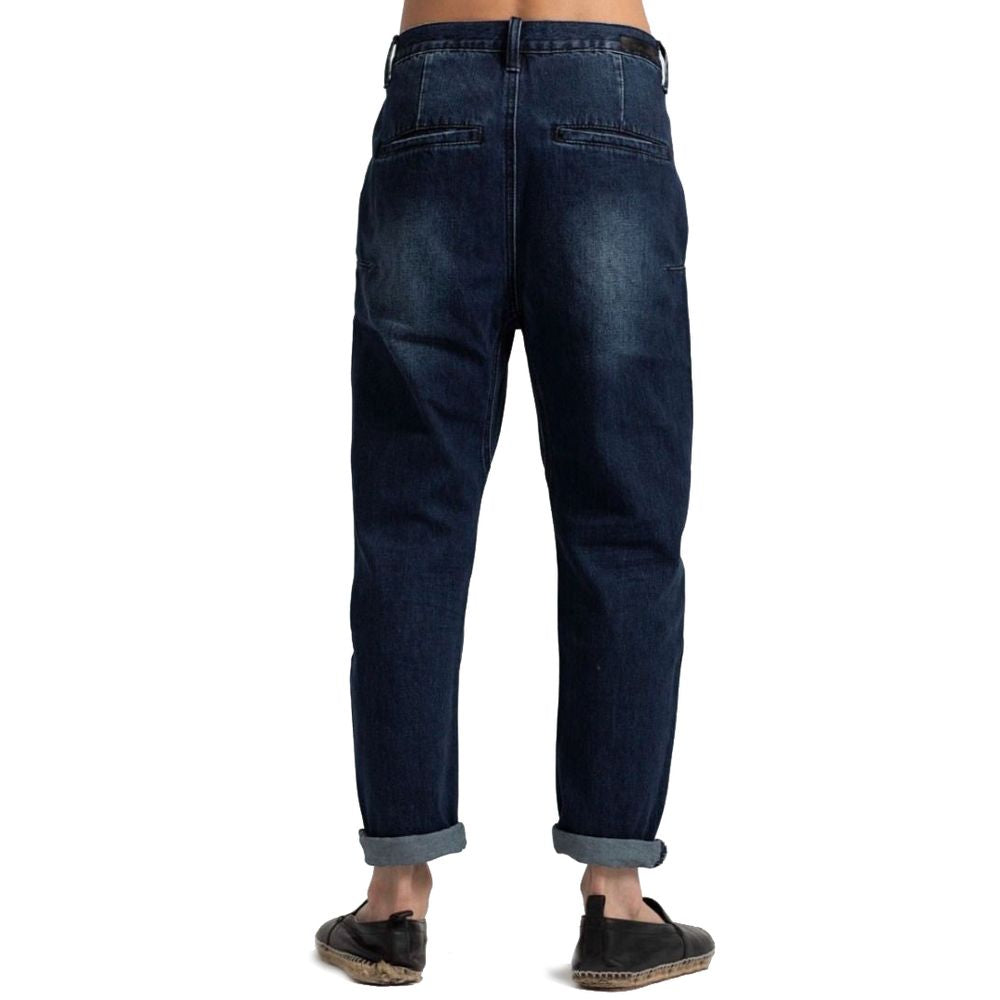 Blue Cotton Men's Jeans - SEHABRANDS