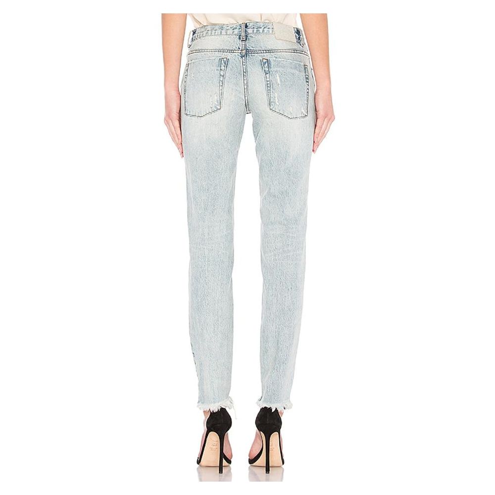 Light Blue Cotton Jeans & Pant - SEHABRANDS