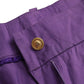 Purple Cotton MidWaist Straight Cropped Pants - SEHABRANDS