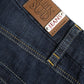 Dark Blue Cotton Bootcut Denim Jeans - SEHABRANDS