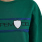 Green Cotton Logo Print Long Sleeves Pullover Sweater - SEHABRANDS