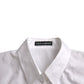 Dolce & Gabbana White Collared Short Sleeve Polo Shirt Top